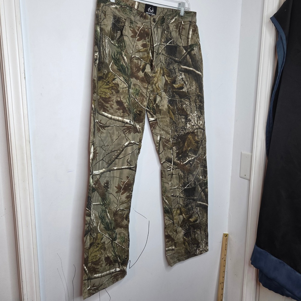 Realtree Mens Camo Pants 32x32 AP Pattern Cotton Hunting Trousers S5761-C3